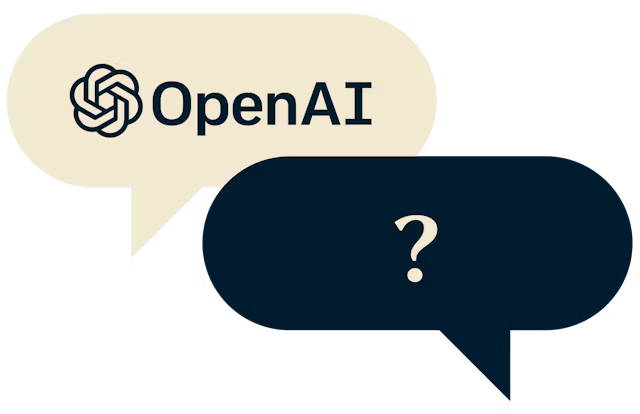 Dymki czatu przedstawiające rozmowę z AI.