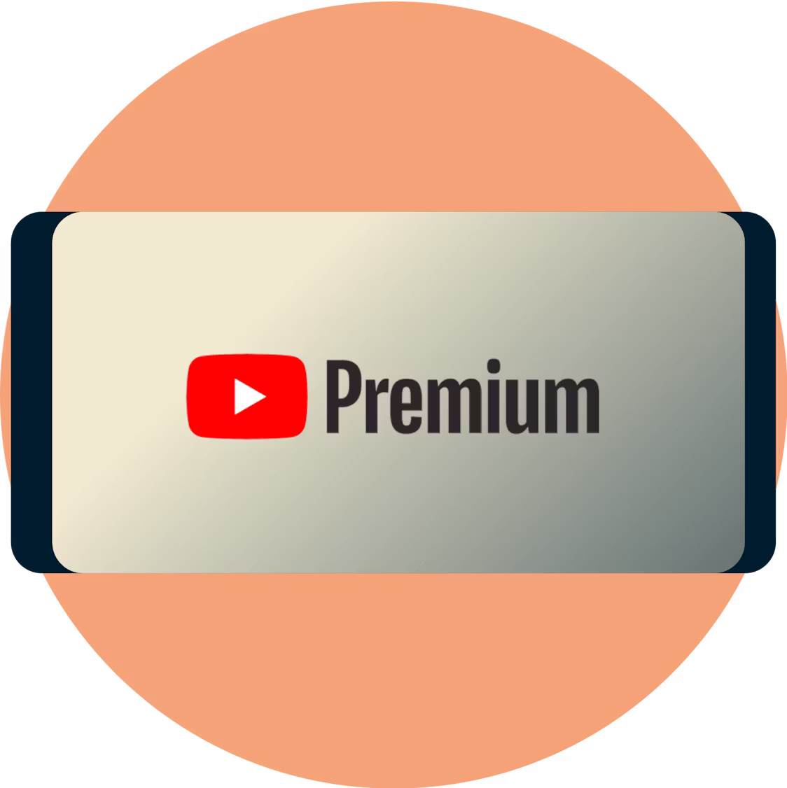YouTube Premium p&aring; en telefonsk&aelig;rm.