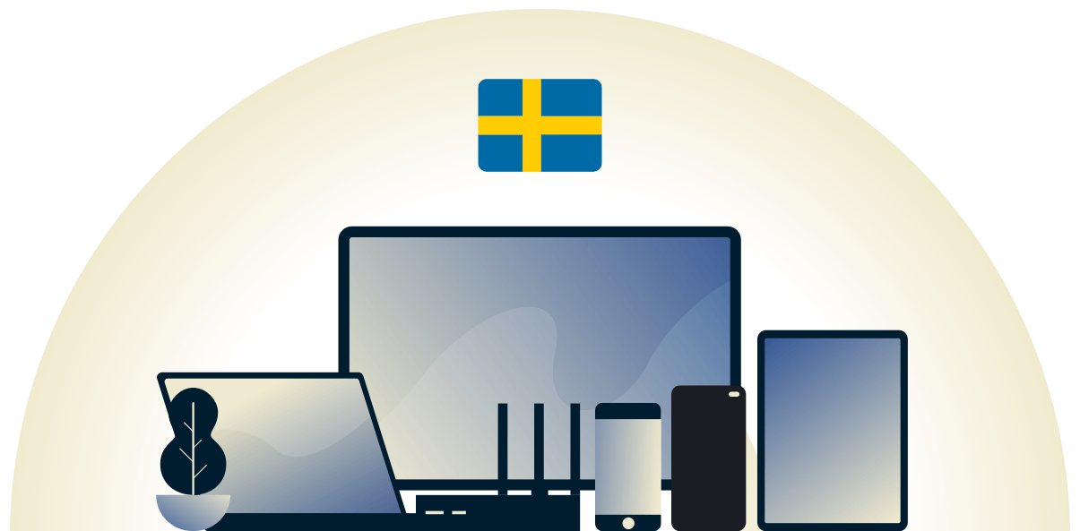 Sverige VPN skyddar en mängd olika enheter.